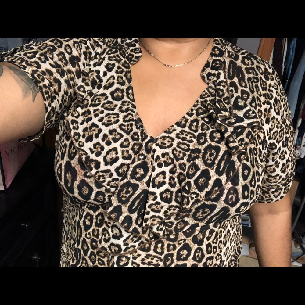 Leopard Print Blouse